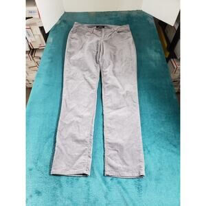 Talbots Jeans Size 4 Gray Womens Velvet Pants Ladies Mid Rise Signature Straight